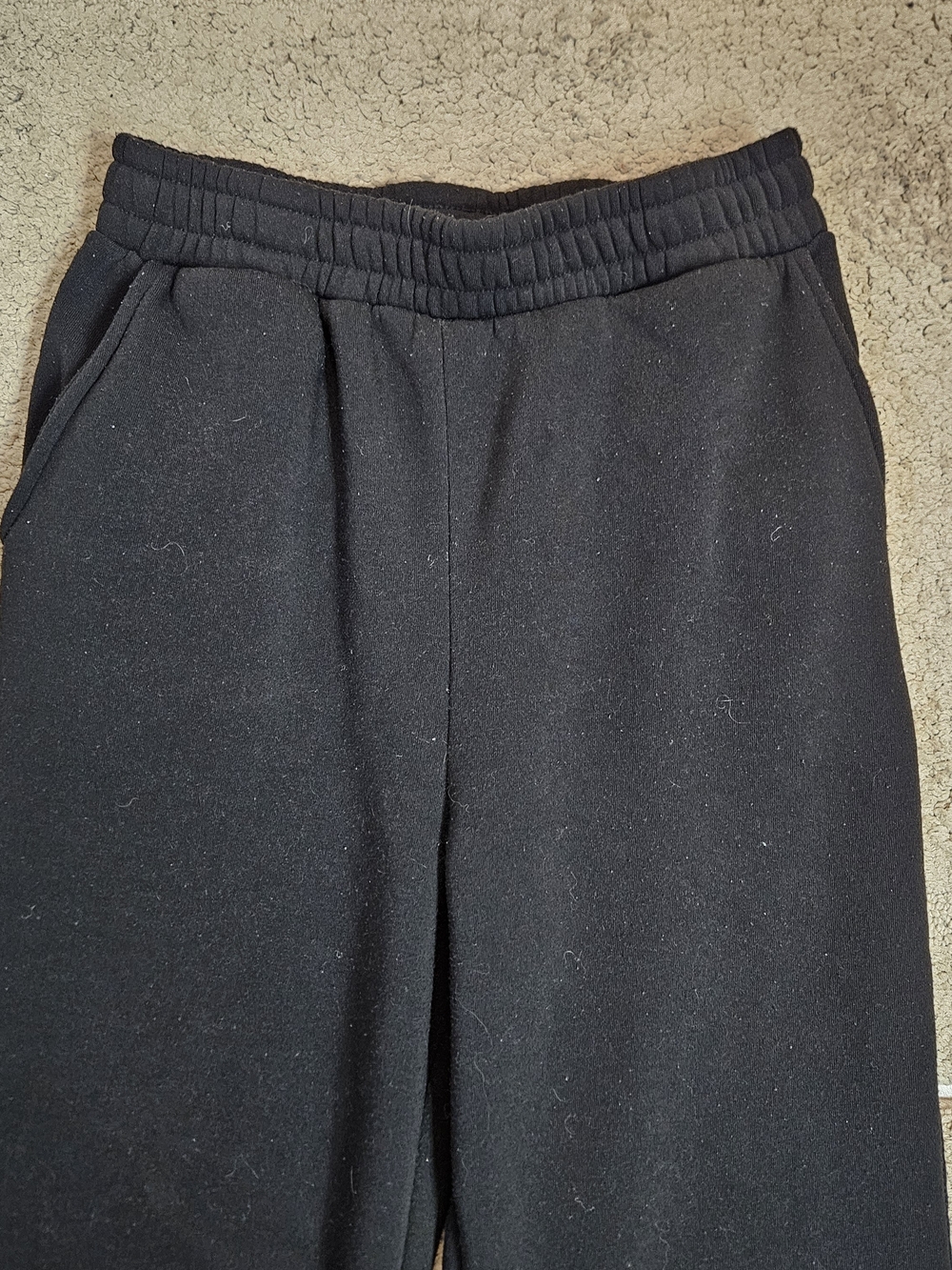 Ella & Sage Black Wide-Leg Sweatpants – Size Medium - Picture 4 of 6